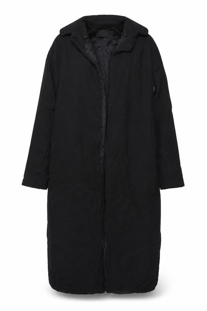 Zara Basic Women's Black XS Long Coat, Elegant Style