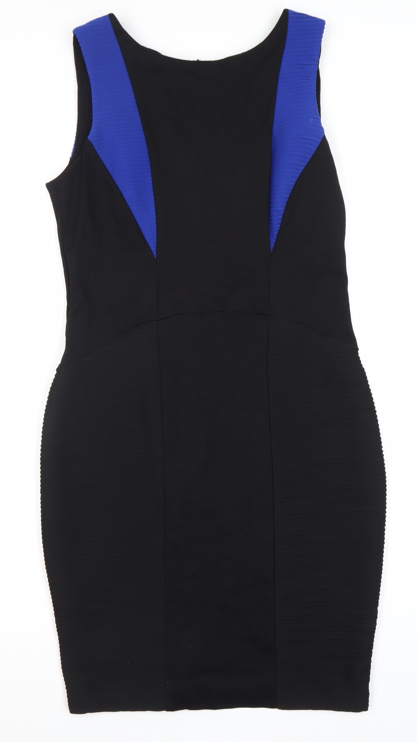LIMITED Women's Black Blue Sheath Dress Size 14