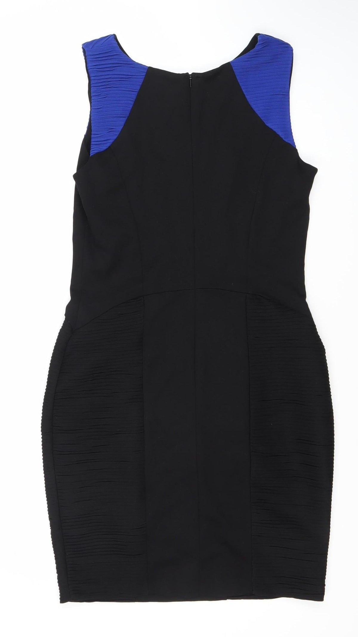 LIMITED Women's Black Blue Sheath Dress Size 14