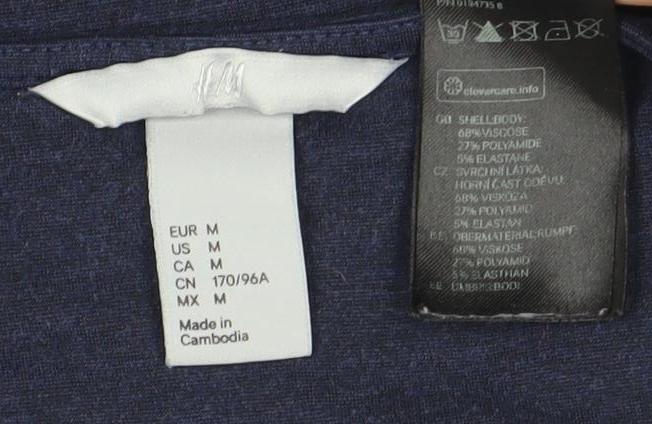 H&M Women's Blue & Black Bodycon Dress Size 12