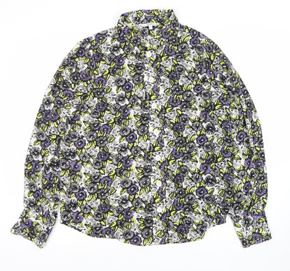Next Women's Multicoloured Button-Up Shirt, Size 10