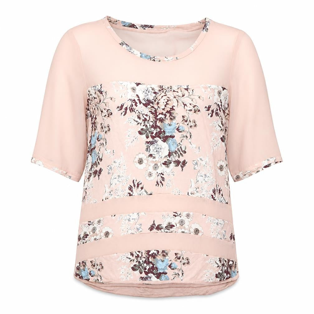 Next Women's Pink Floral Tunic Blouse, Size 6