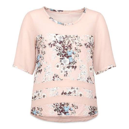 Next Women's Pink Floral Tunic Blouse, Size 6