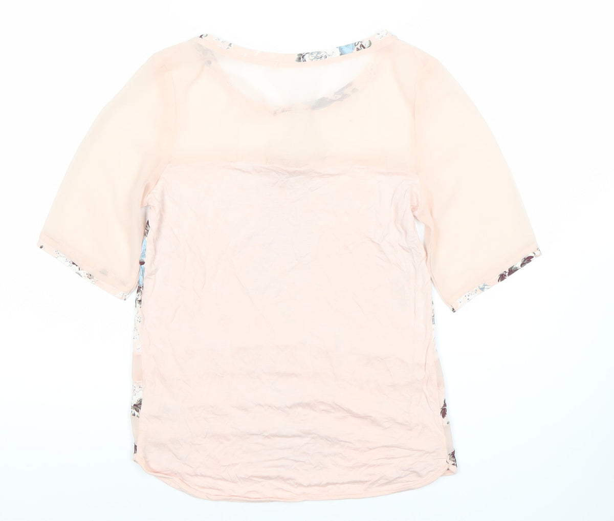 Next Women's Pink Floral Tunic Blouse, Size 6