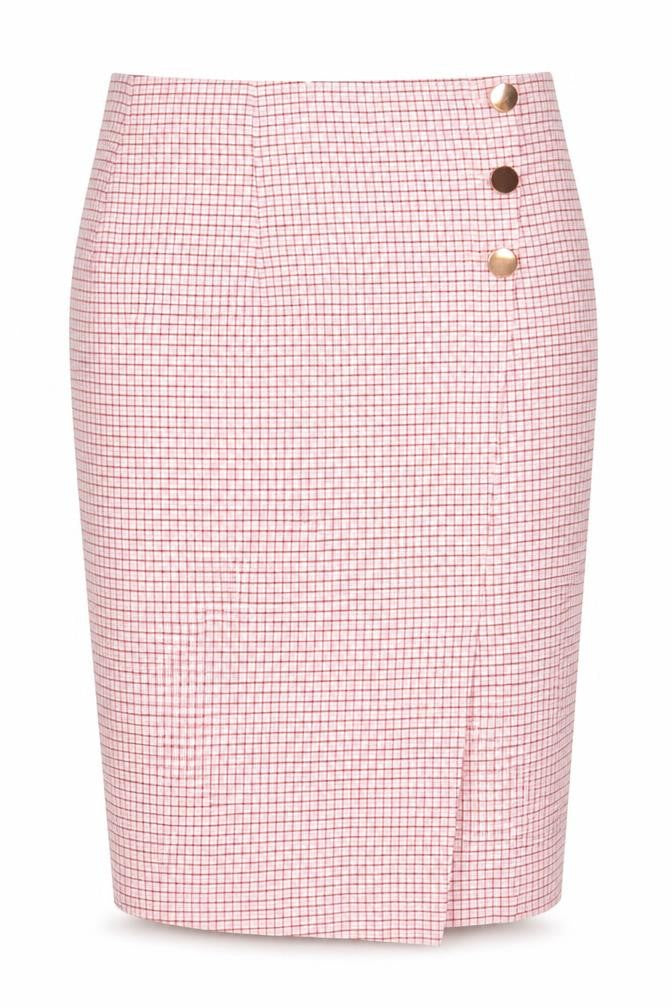 Marks & Spencer Women's Check Pencil Skirt UK 12
