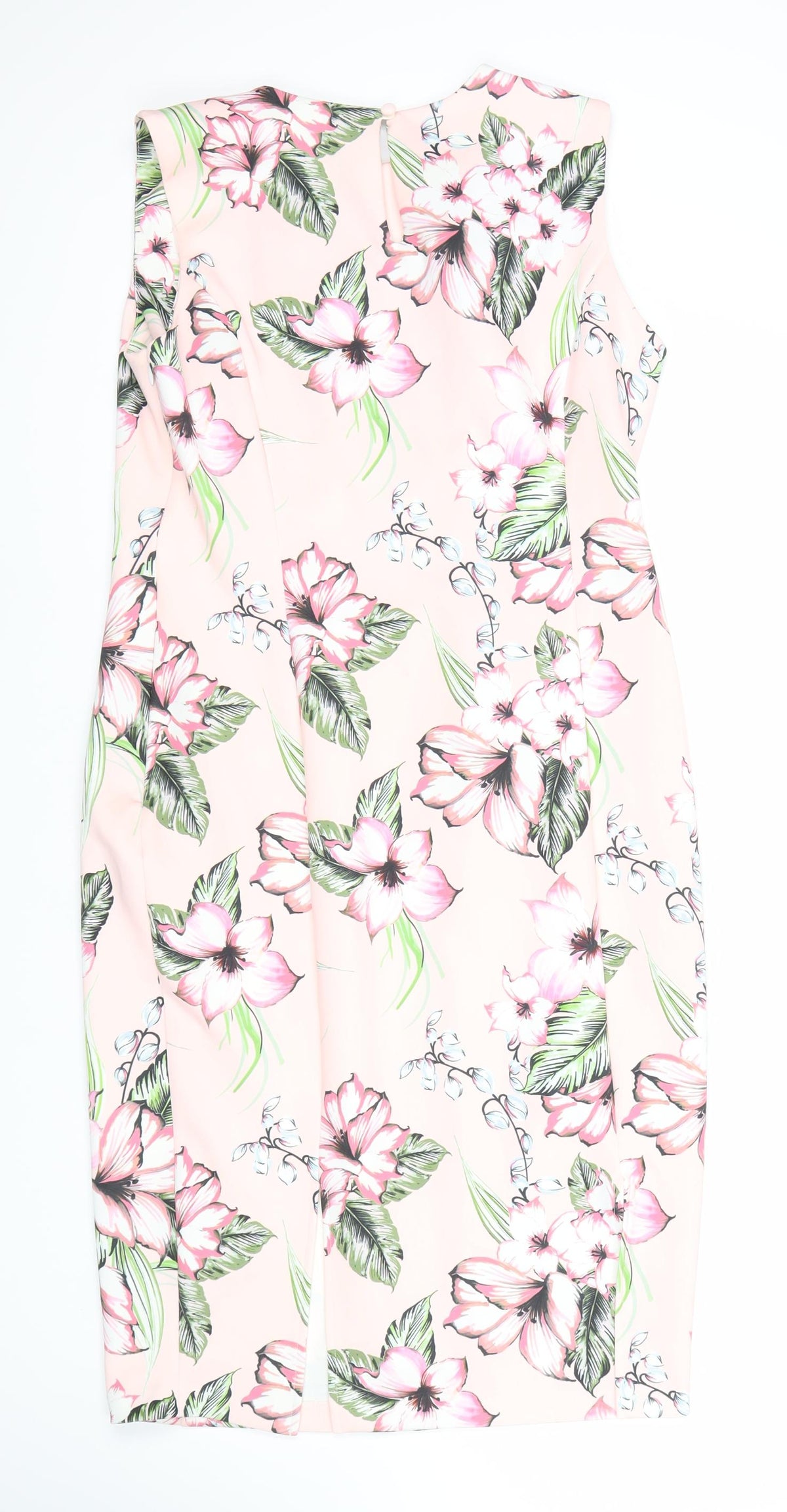 Marks & Spencer Women's Pink Floral Dress Size 14
