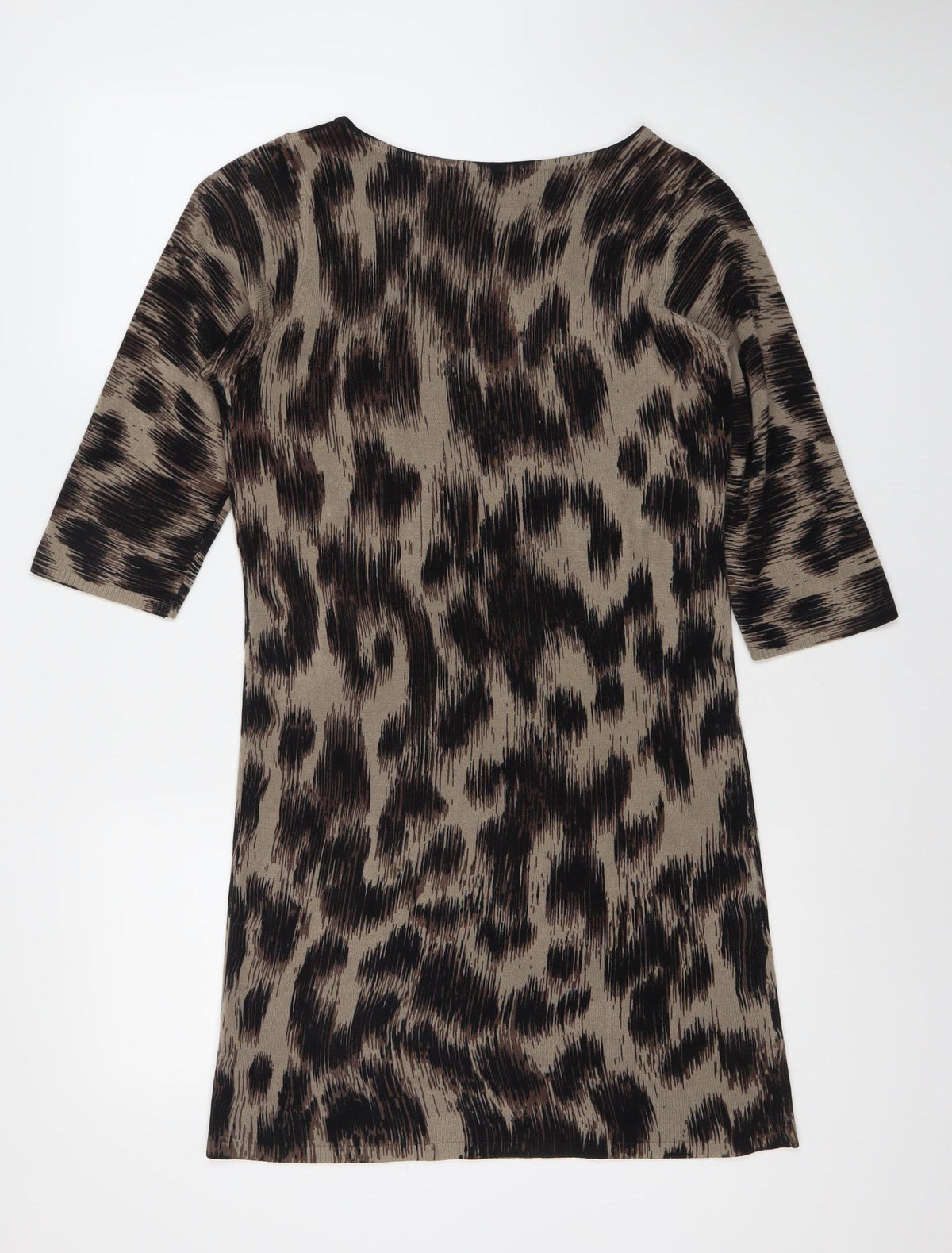 Marks & Spencer Women's Brown Animal Print Dress, Size 12