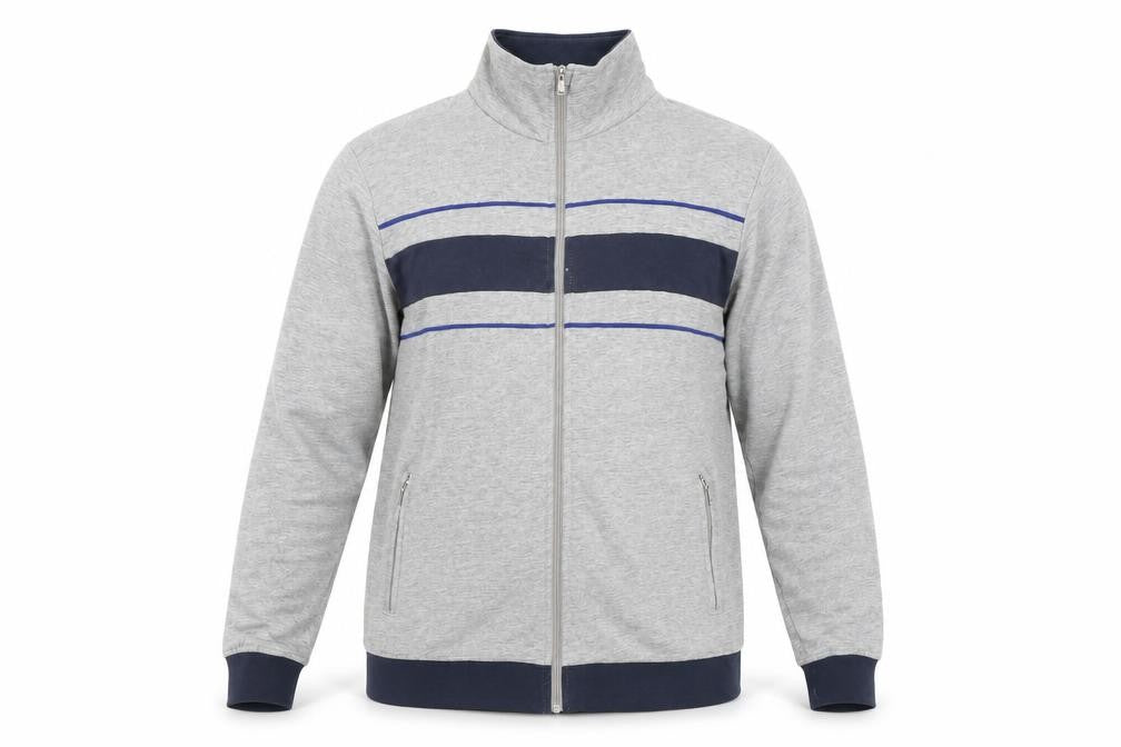 Livergy Men's Grey Full Zip Sweatshirt M
