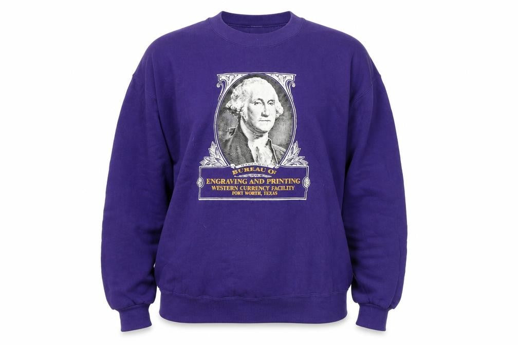 Jerzees Unisex Purple Graphic Pullover Sweatshirt L
