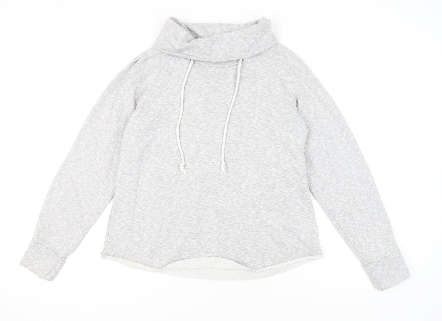 Gap Women’s Grey Hoodie, Size L, Cowl Neck Jersey