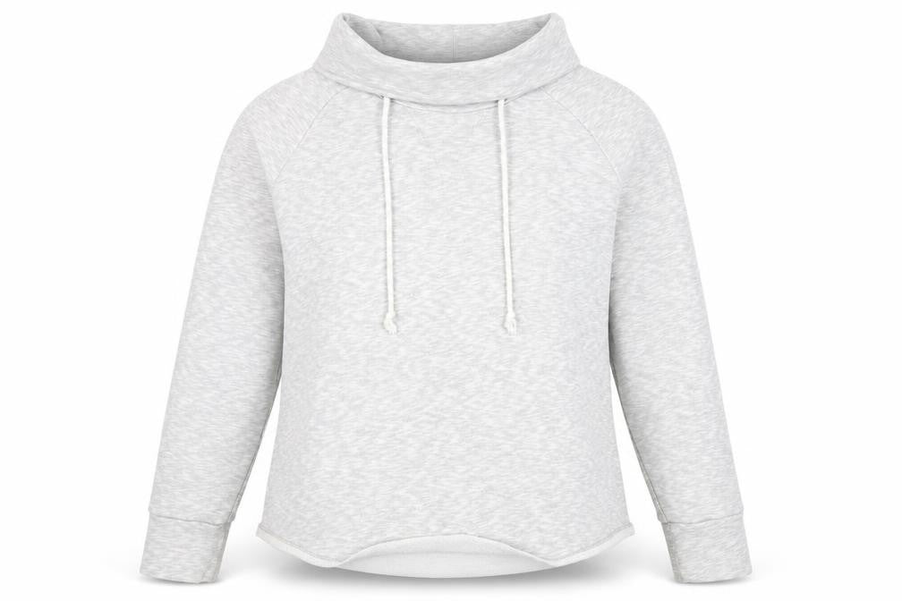 Gap Women’s Grey Hoodie, Size L, Cowl Neck Jersey