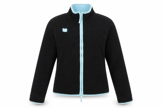 FatFace Women's Black Fleece Jacket, Small, Full Zip Casual Wear