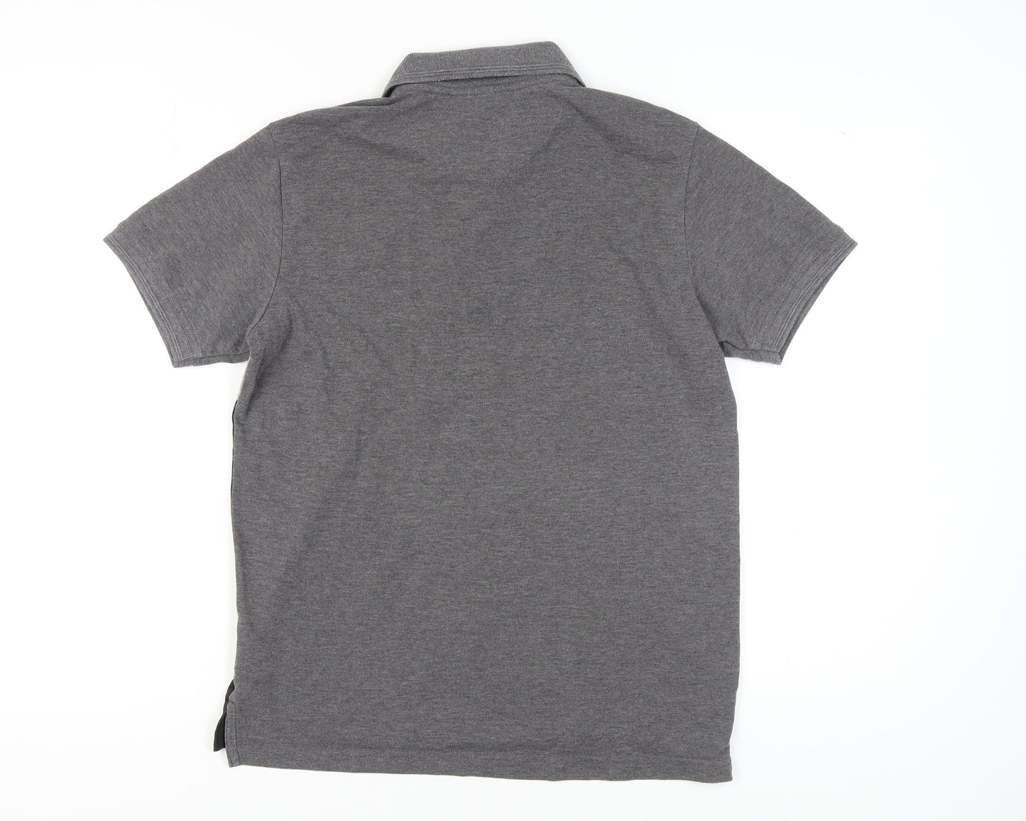 Pierre Cardin Men's Grey-Black M Colourblock Polo
