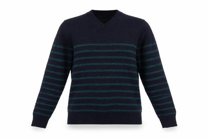 Gap Womens Blue Striped Pullover, M, Merino Wool Jumper