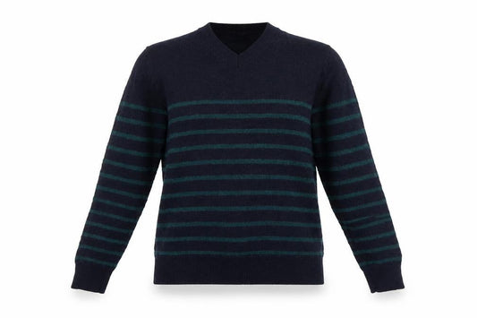 Gap Womens Blue Striped Pullover, M, Merino Wool Jumper