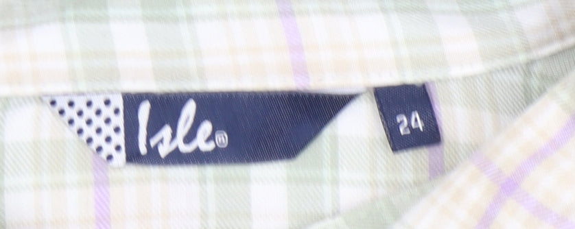 Isle Women's Multicoloured Button-Up Shirt - Size 24