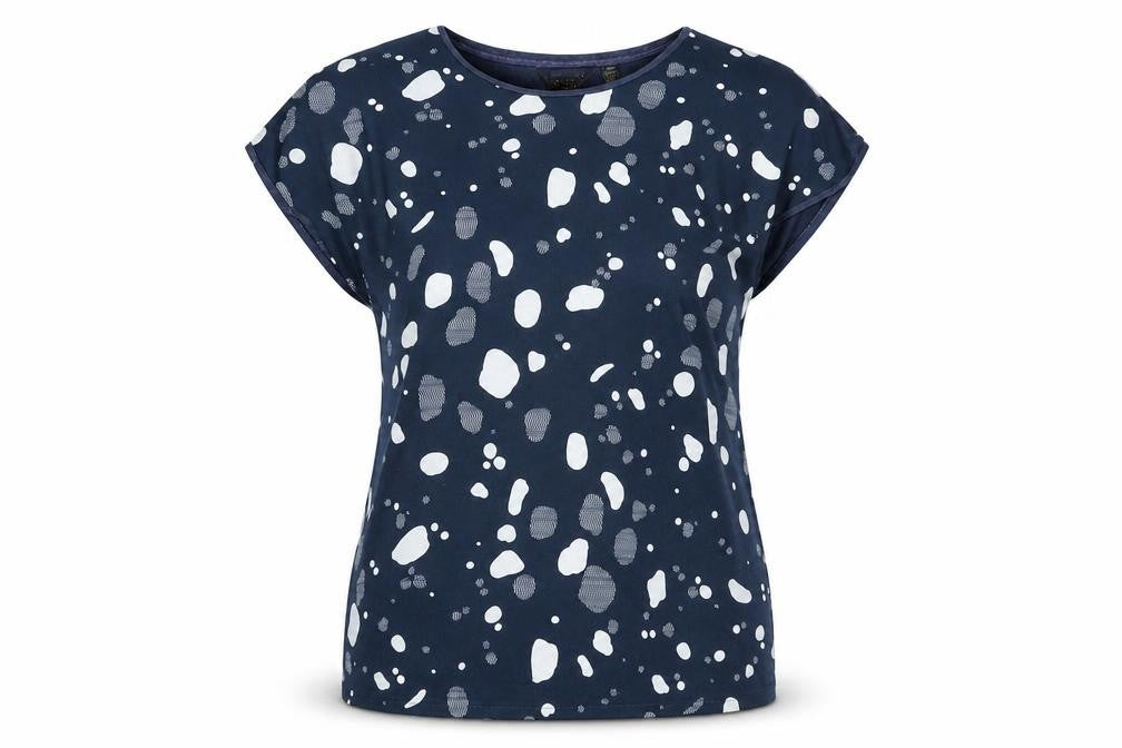 Ted Baker Women's Blue T-Shirt, Size 12, Round Neck