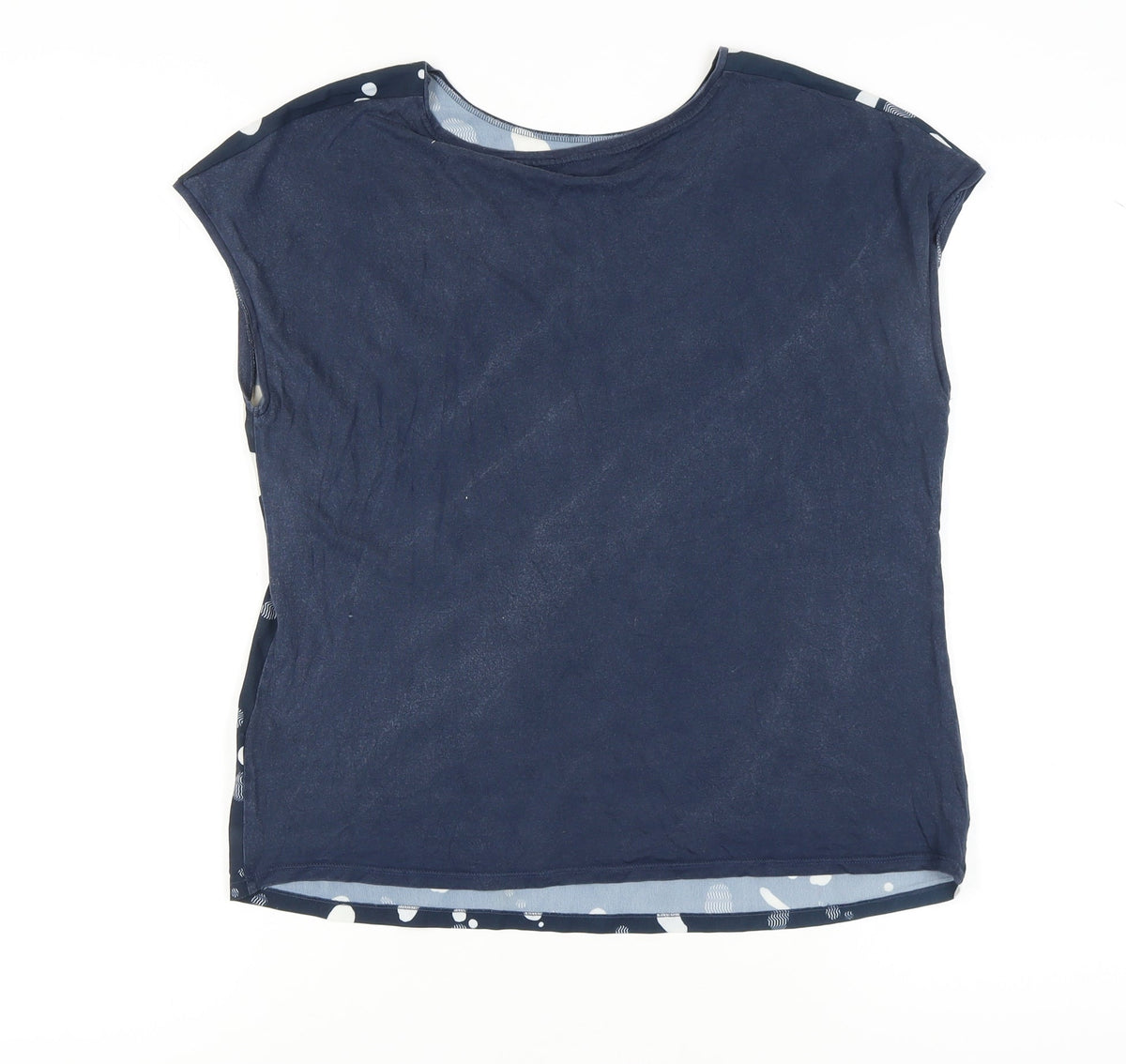 Ted Baker Women's Blue T-Shirt, Size 12, Round Neck