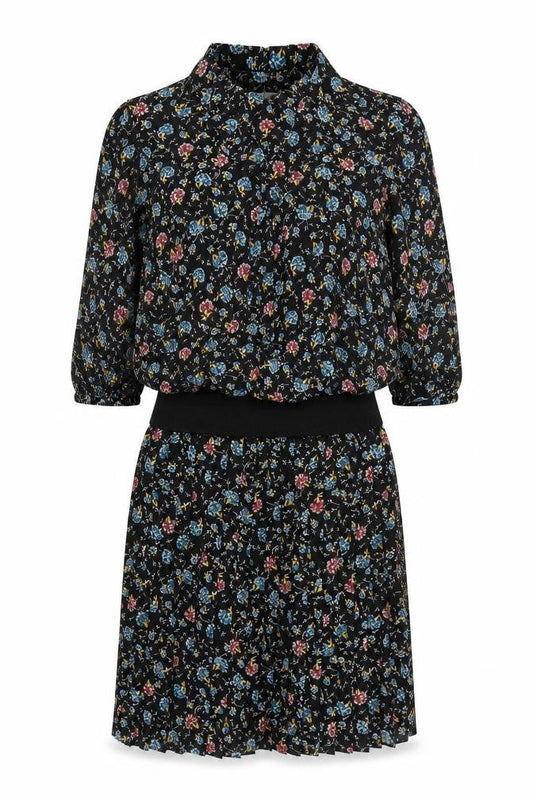 Berkertex Women's Black Floral Sheath Dress, Size 12