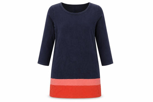 Gap Women's Colourblock Shift Dress, Size L, Blue