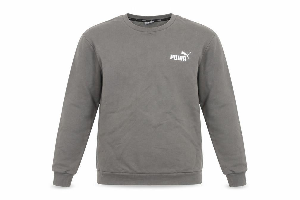 Puma Men's Grey Crew Neck Pullover Sweatshirt S