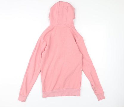 Back view of Ellesse Women's Pink Pullover Hoodie, size 6