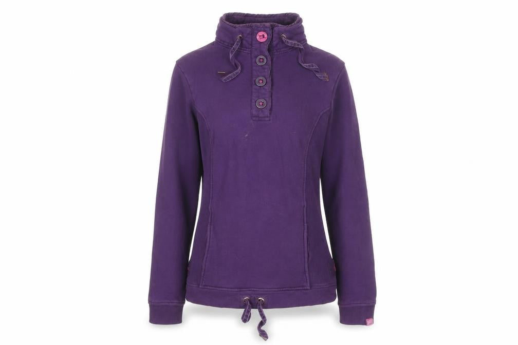 Joules Women's Purple Henley Sweatshirt Size 8