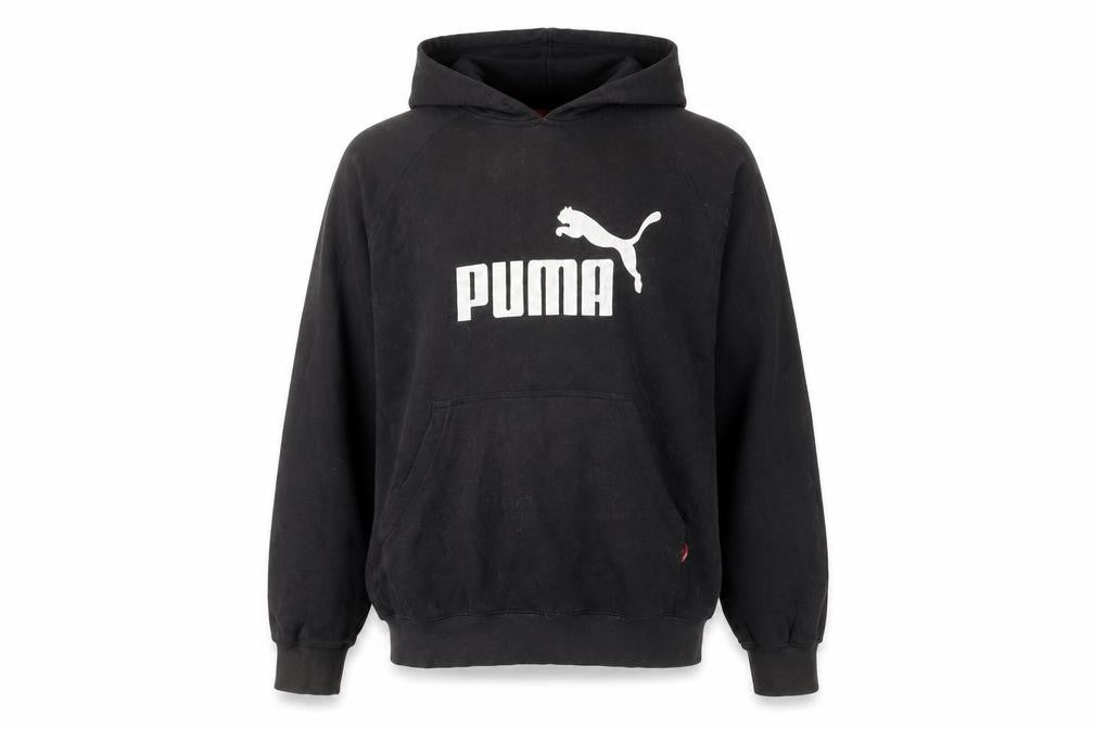 Puma Men's Black XL Pullover Hoodie with Logo