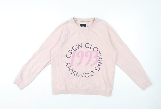Crew Clothing Women's Pink Pullover Sweatshirt Size 10