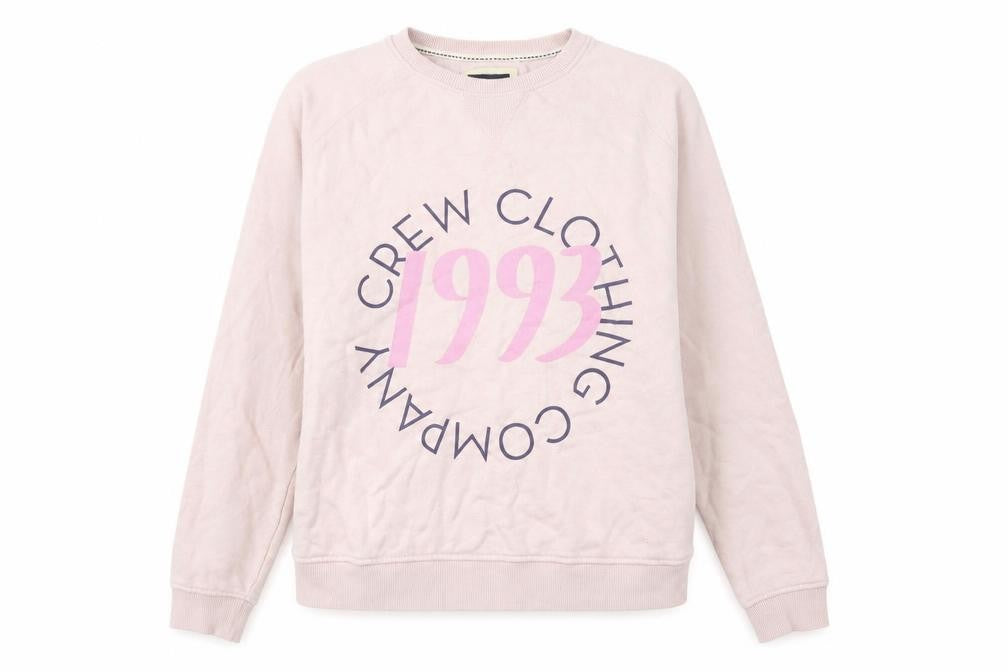 Crew Clothing Women's Pink Pullover Sweatshirt Size 10