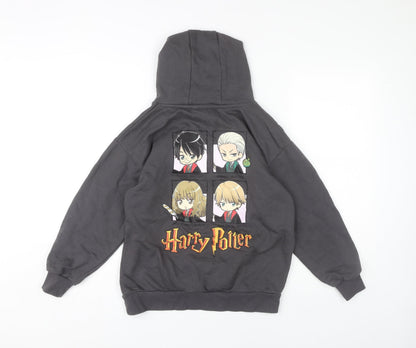 Preloved Harry Potter Boys Grey Pullover Hoodie 11-12 Years - Back