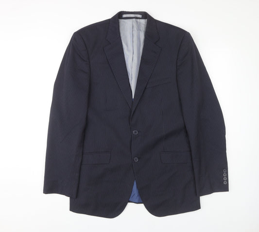 Marks and Spencer Men's Blue Blazer Medium 38 Regular Fit