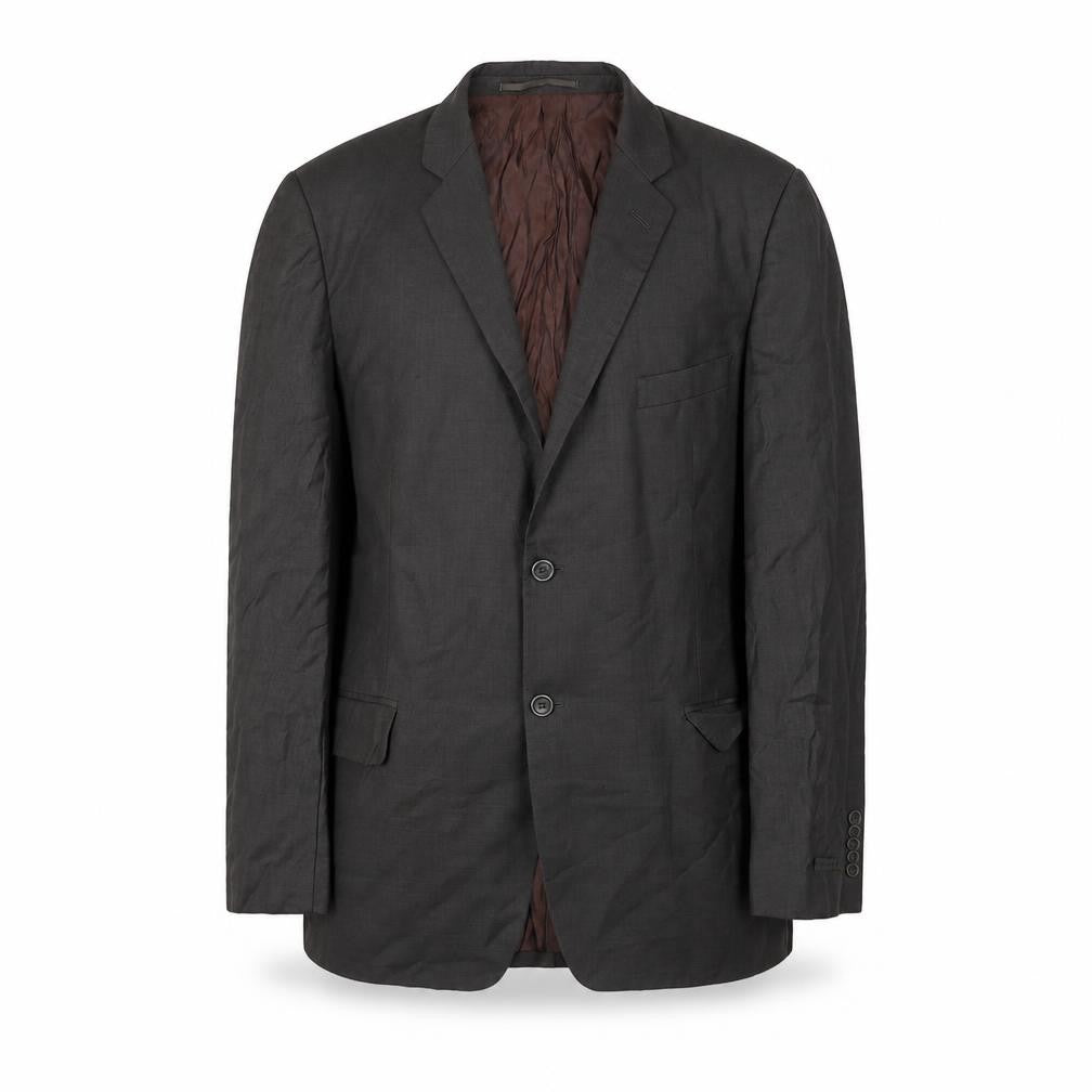 Linea Men's Brown 44 Suit Jacket - Wool Formal Wear