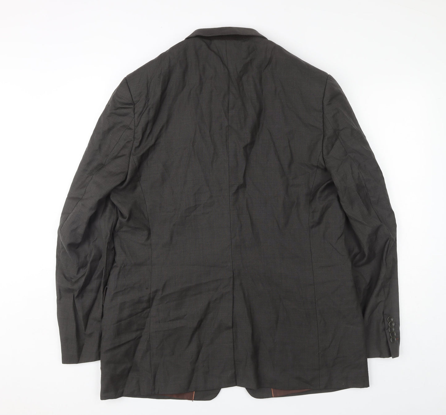 Linea Men's Brown 44 Suit Jacket - Wool Formal Wear