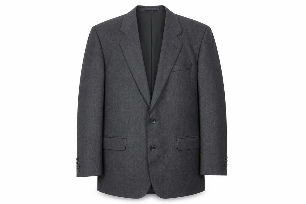 Centaur Grey Wool Men's Blazer, Size 42, Formal Wear