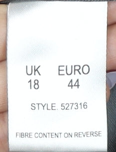Eastex Women's Grey Wool Cashmere Overcoat Size 18