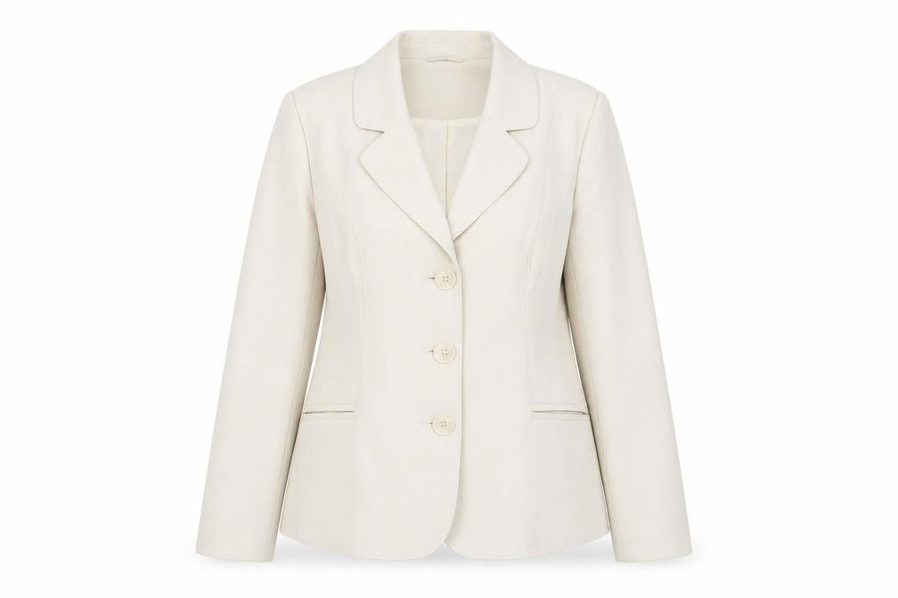BHS Women's Beige Blazer Jacket - Size 16