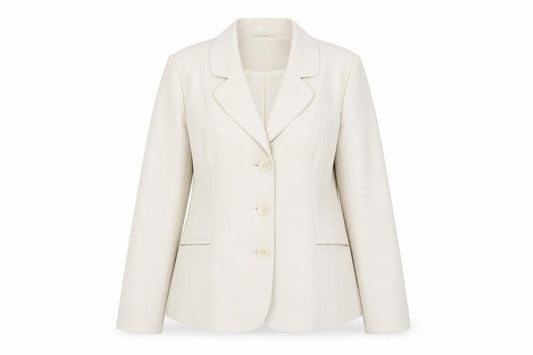 BHS Women's Beige Blazer Jacket - Size 16