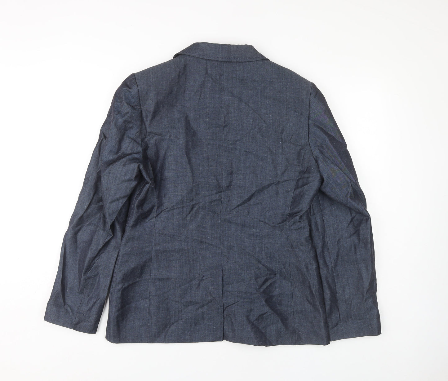 Laura Ashley Women's Blue Blazer Size 14 Wool Blend