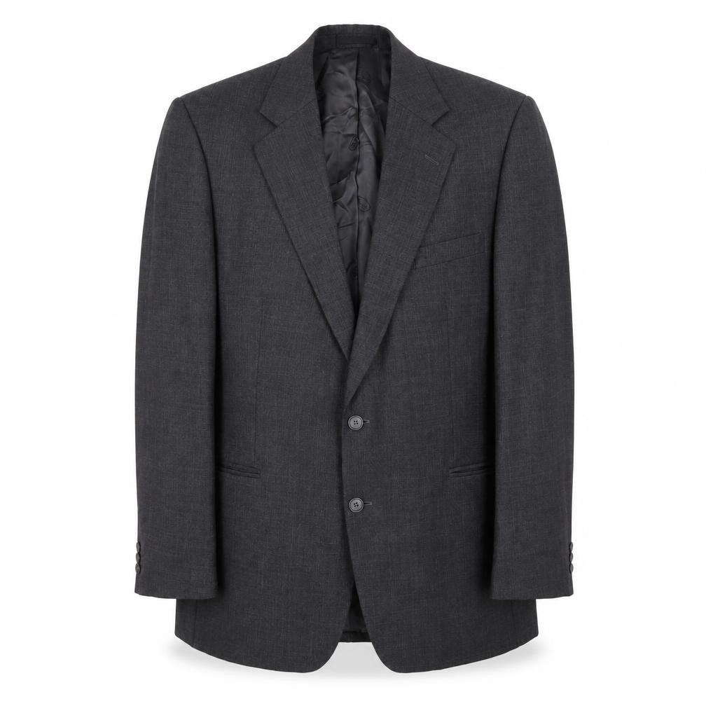 Magee Men's Grey 42 Blazer, Single-Breasted, Notch Lapel