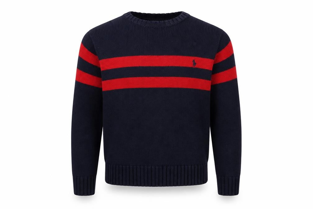 Polo Ralph Lauren Boys Blue Striped Pullover Jumper S