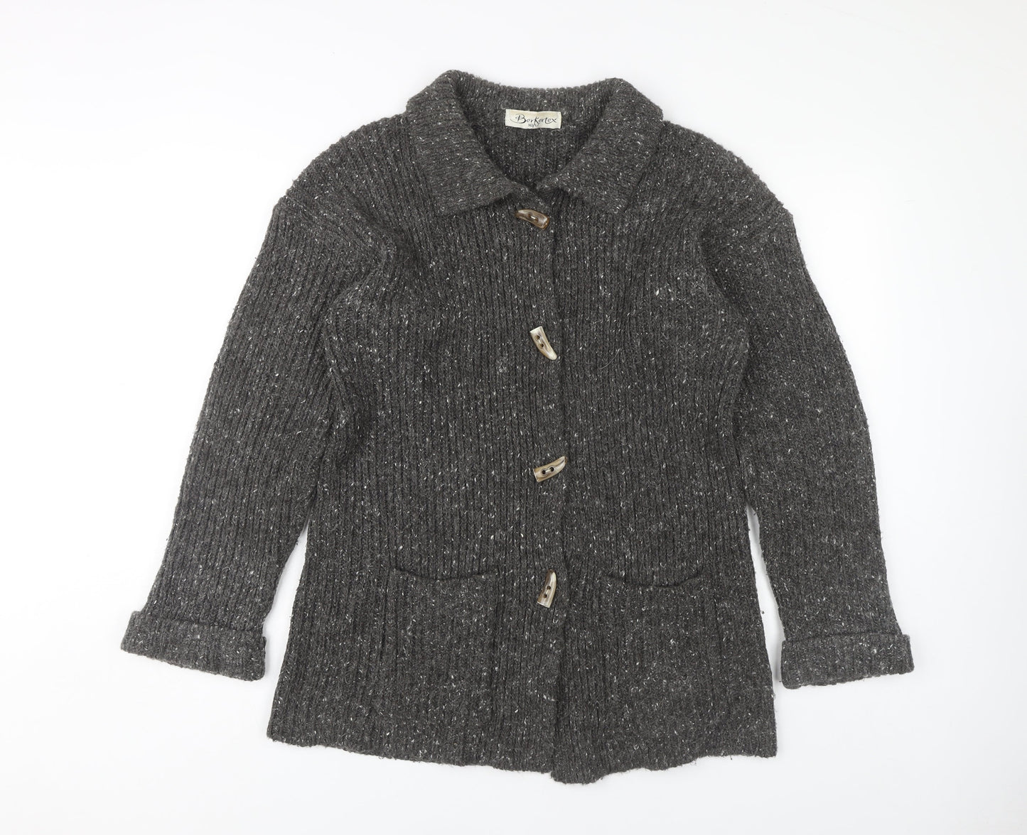 Berkertex Women's Grey Cardigan Size 10