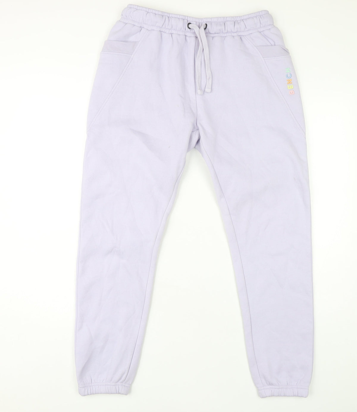 Bench Women's Purple Cotton Drawstring Joggers Size 10