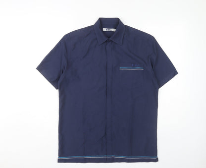 Additional front view of Lee Cooper Men's Blue Casual Shirt -, size S