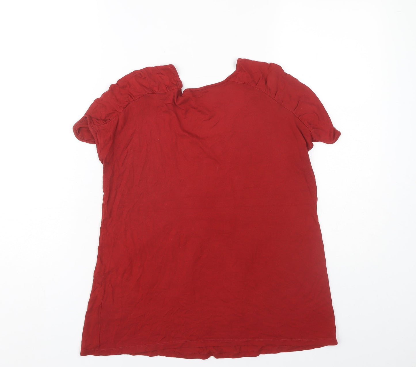 Limited Collection Red Round Neck Women's Top Size 10