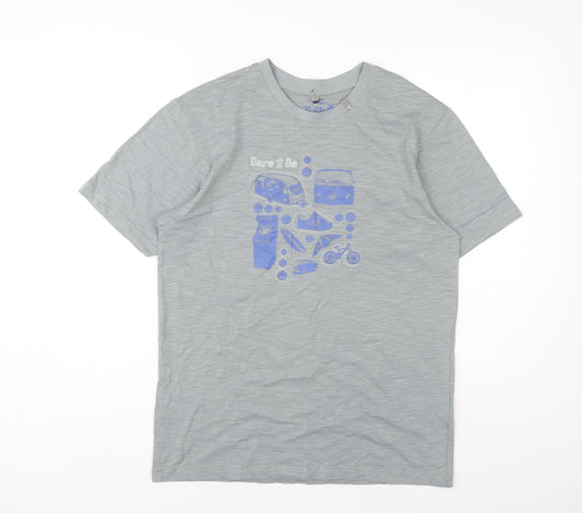 Dare 2b Men's Grey Graphic T-Shirt, Size M