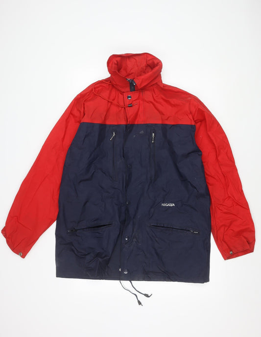 Regatta Men's Waterproof Parka Jacket Red Blue M