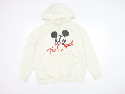 Preloved Disney Unisex XS White Mickey Mouse Hoodie - Front