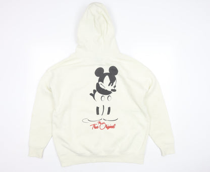 Preloved Disney Unisex XS White Mickey Mouse Hoodie - Back