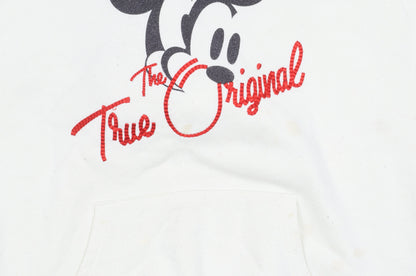 Preloved Disney Unisex XS White Mickey Mouse Hoodie - Detail